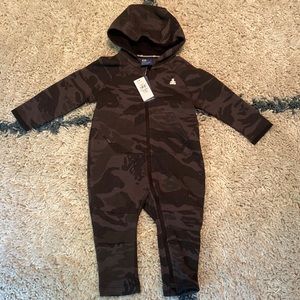 Baby GAP | GapFit Brushed Tech Jersey Full Zip One Piece